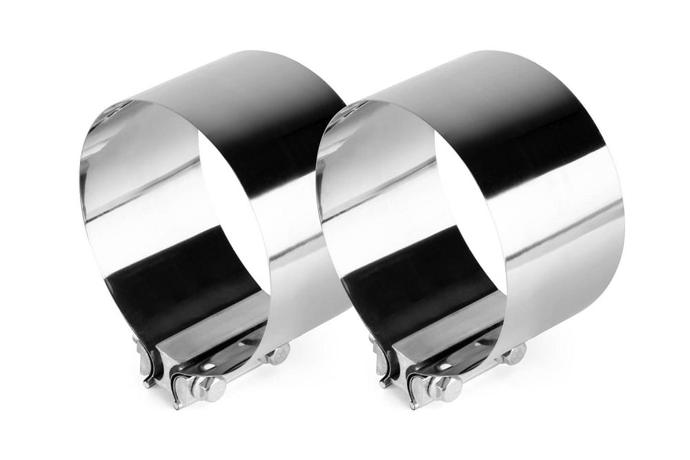 Aeroturbine 304 Stainless Steel Exhaust Lap Joint Clamps Pair