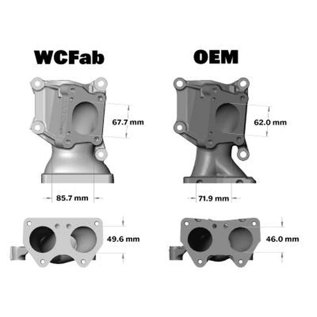 Wehrli Custom Fab High Flow Turbo Pedestal Kit for 17-23 GM 6.6L Duramax L5P