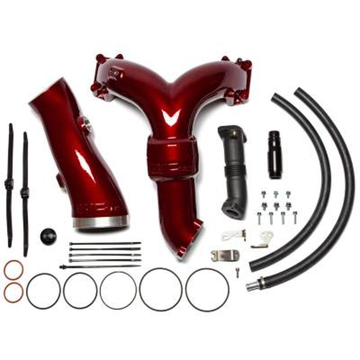 Wehrli Custom Fabrication Y-Bridge Kit with Intake Horn 20-26 Ford 6.7L Powerstroke
