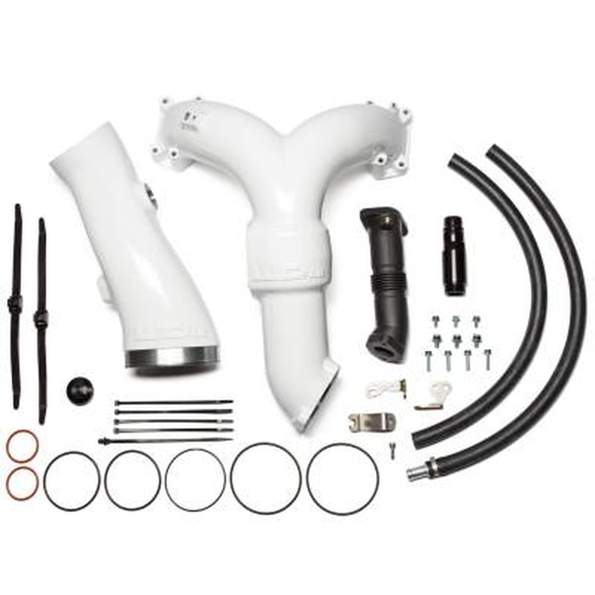 Wehrli Custom Fabrication Y-Bridge Kit with Intake Horn 20-26 Ford 6.7L Powerstroke