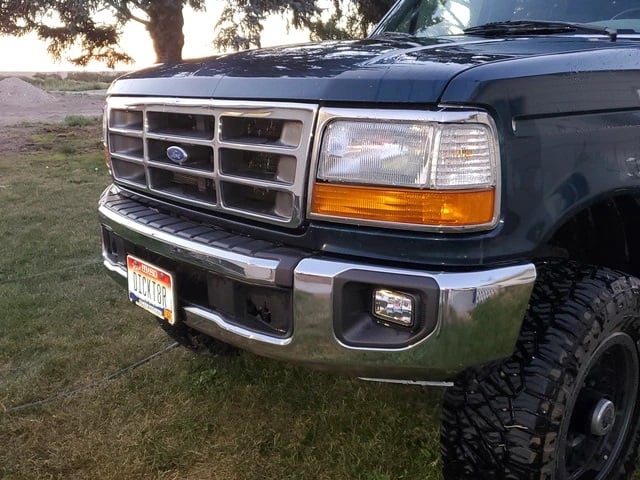 Complete Performance OBS to 2020 SuperDuty Bumper Conversion Brackets for 92-97 Ford F-Series