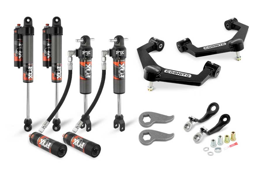 Cognito 210-P0930 Elite Leveling Kit With Fox Elite 2.5 Reservoir Shocks for 20-25 GM 6.6L Duramax L5P