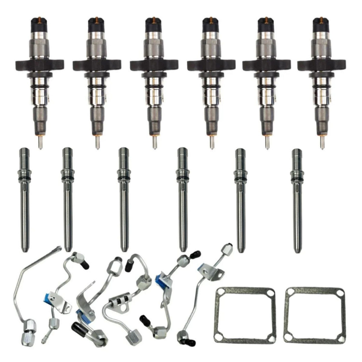 Industrial Injection Reman Stock Injector With Connector Tube &amp; Fuel Lines for for 04.5-07 Ram 5.9L Cummins