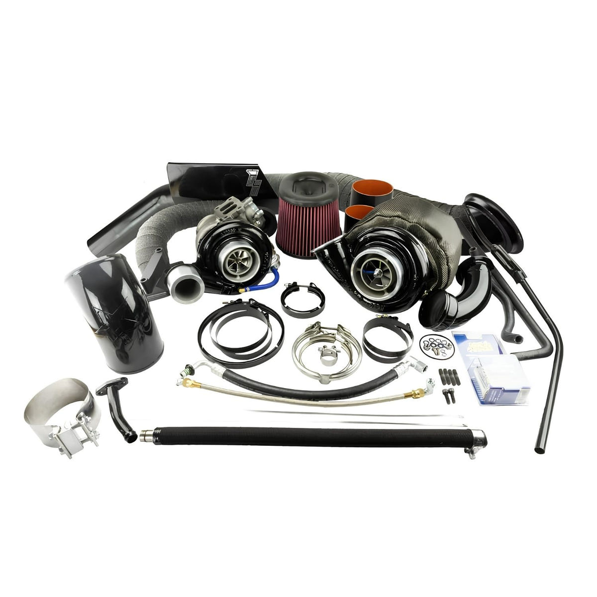 Industrial Injection Quick Spool Compound Turbo Kit for 03-07 Dodge Ram 5.9L Cummins