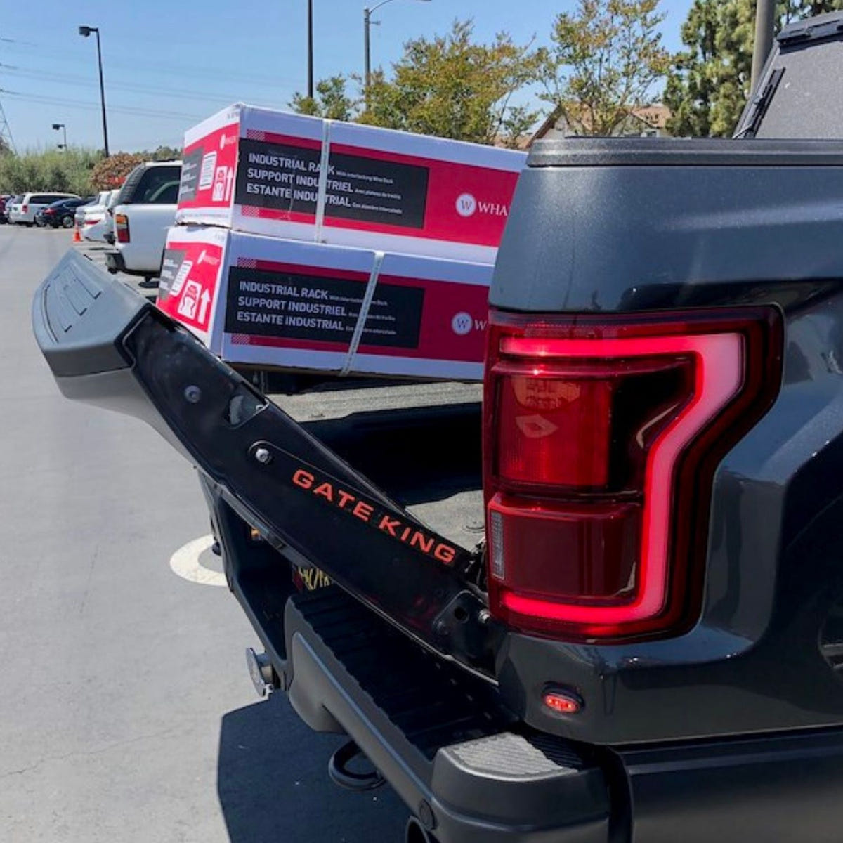 Gate King 8-position adjustable tailgate system for Ford F-150 and Super Duty trucks