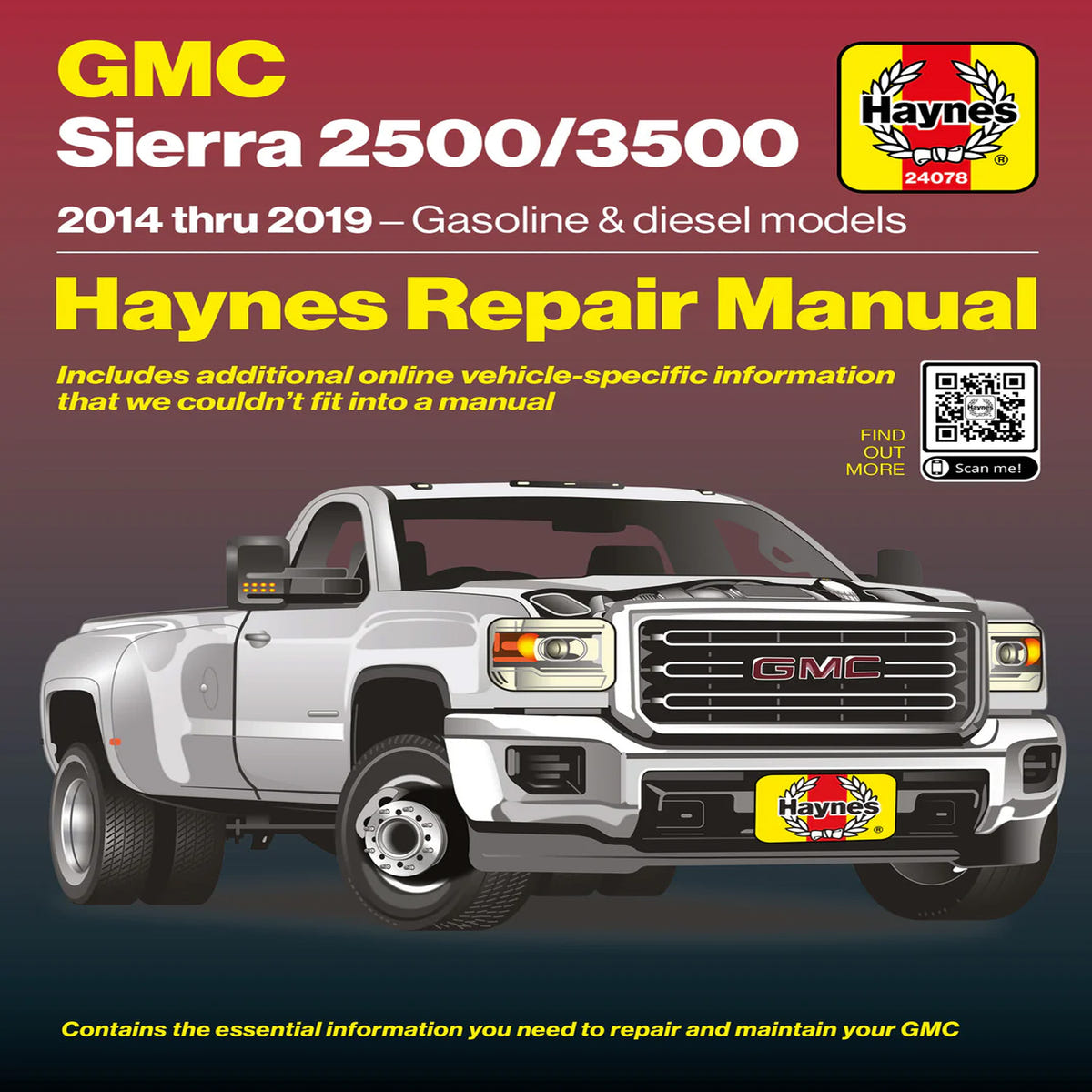 Haynes Repair Manual  14-19 GM 6.6L Duramax 2500HD/3500HD Sierra