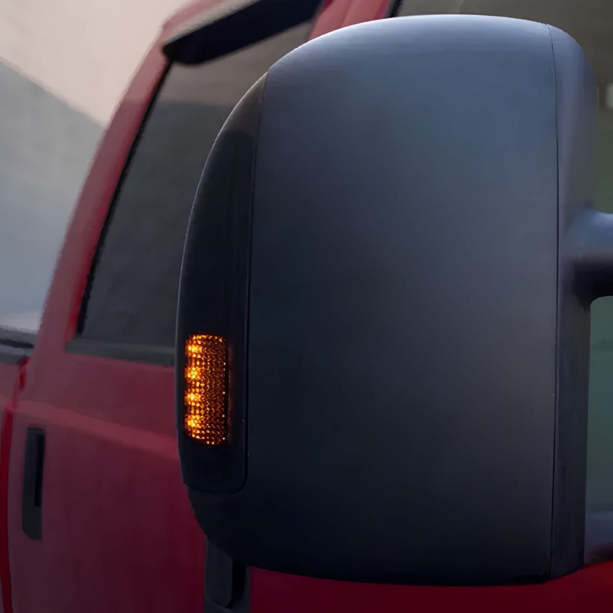 RECON 2 Piece LED Side Mirror Lenses 2003-2007 Ford SuperDuty