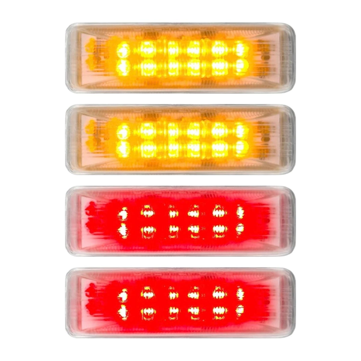 RECON smoked LED dually fender lights Dodge Ram 3500