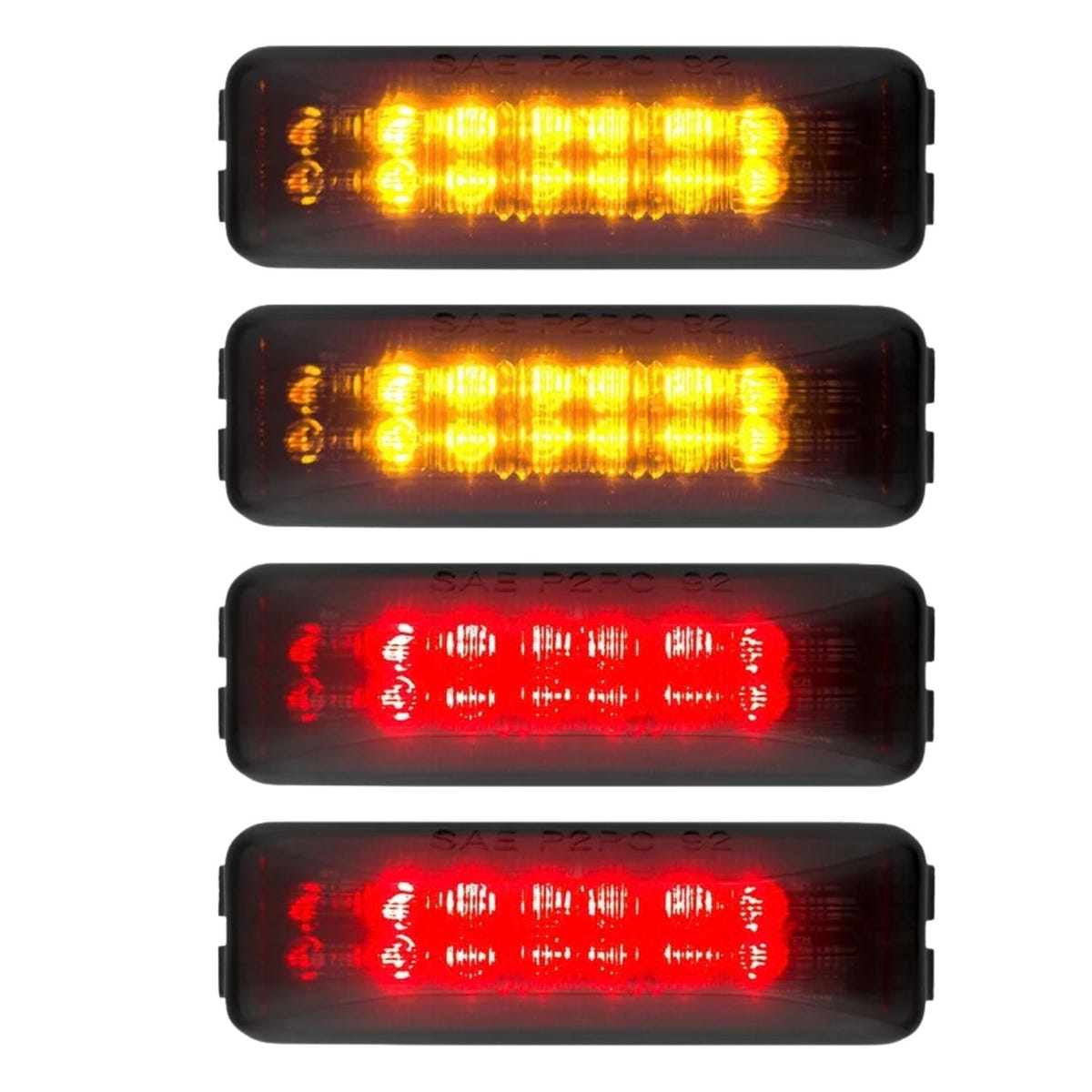 RECON amber and red LED fender lights 94-01 Ram 3500