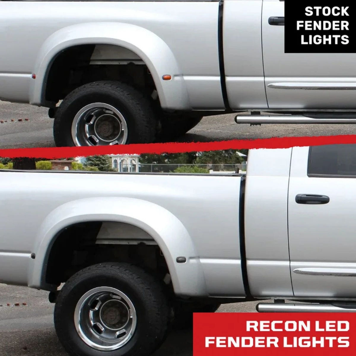 RECON LED dually fender lights for 2003-2009 Ram 3500