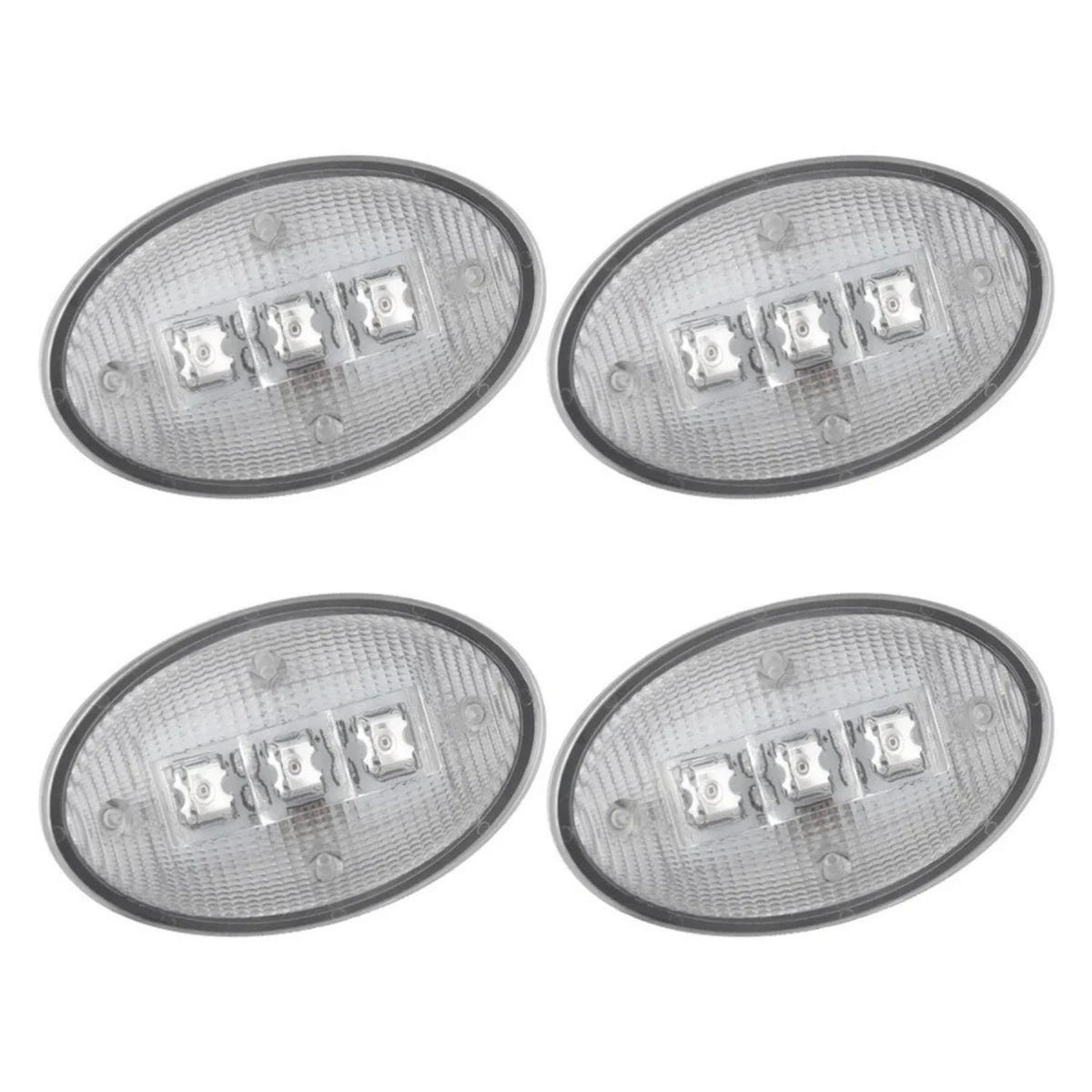 RECON LED Dually Fender Lights 1999-2010 Ford SuperDuty 264132BK and CL