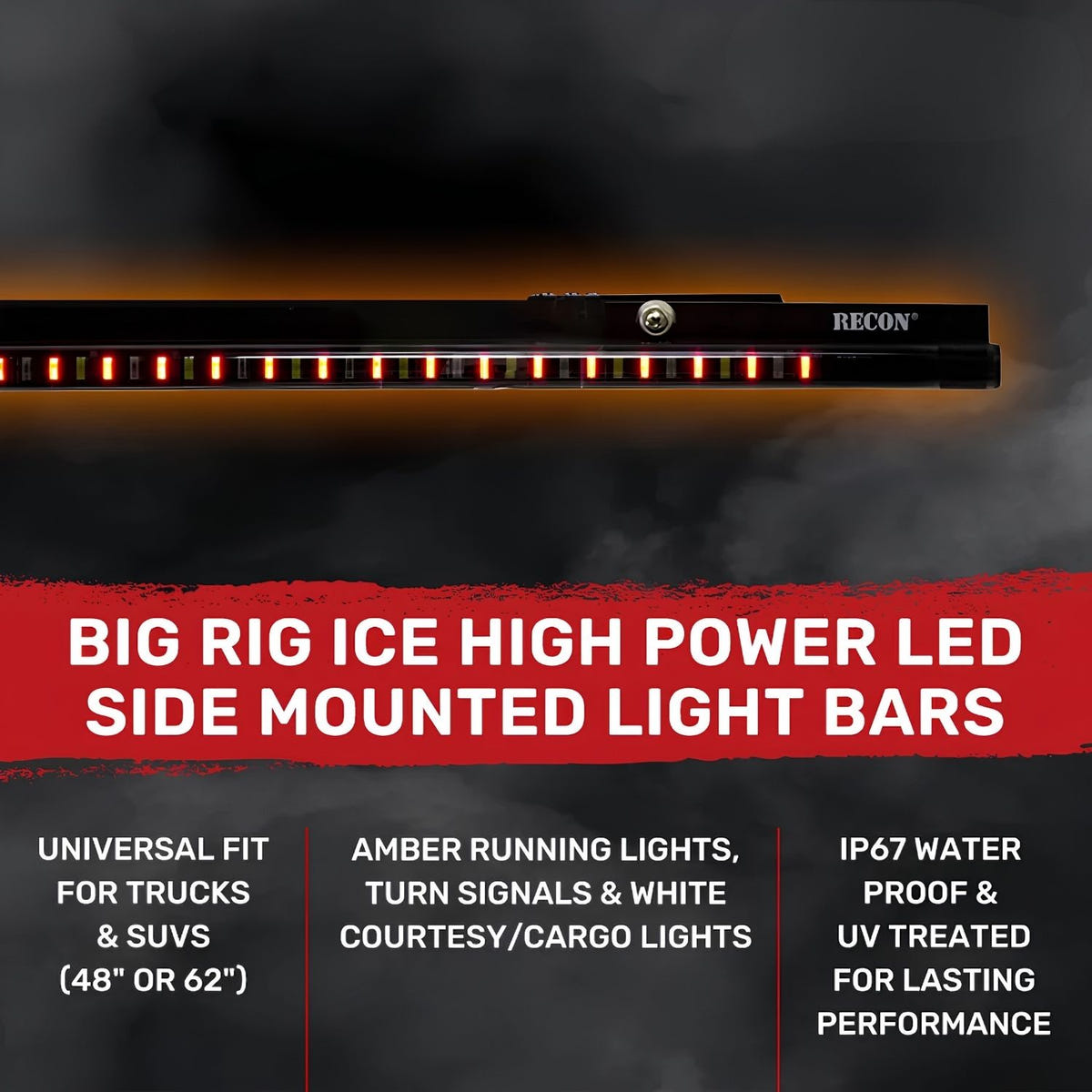 RECON Big Rig Ice Running Lights Dodge and Chevy and Ford 26414X and 26413X