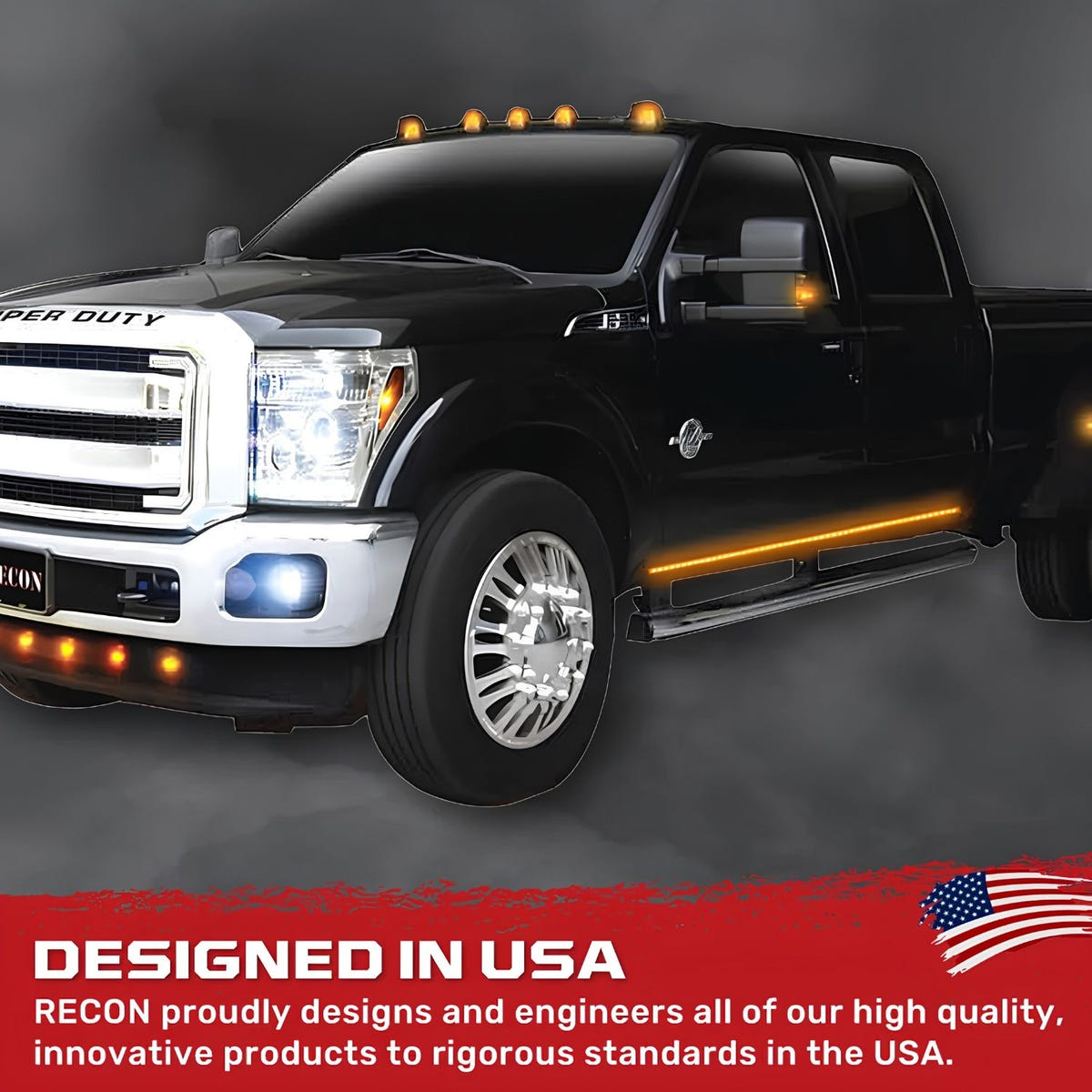 RECON Big Rig Ice Running Lights Dodge and Chevy and Ford 26414X and 26413X