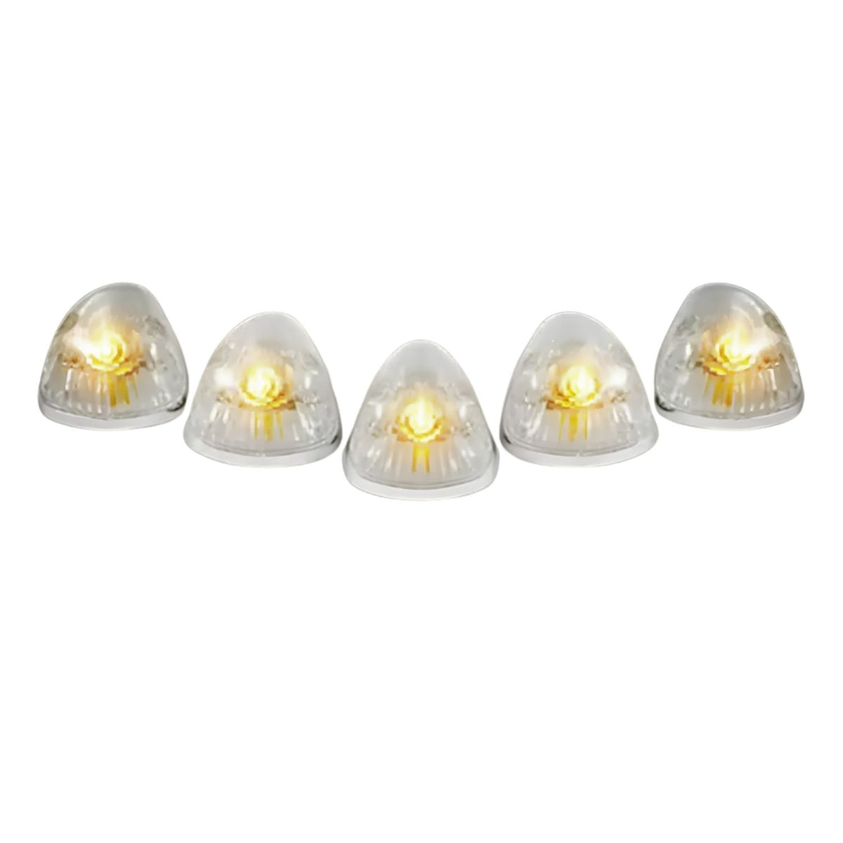 RECON 5 Piece Amber Bulbs Cab Roof Lights for 1994-1998 Dodge Ram 2500 and 3500