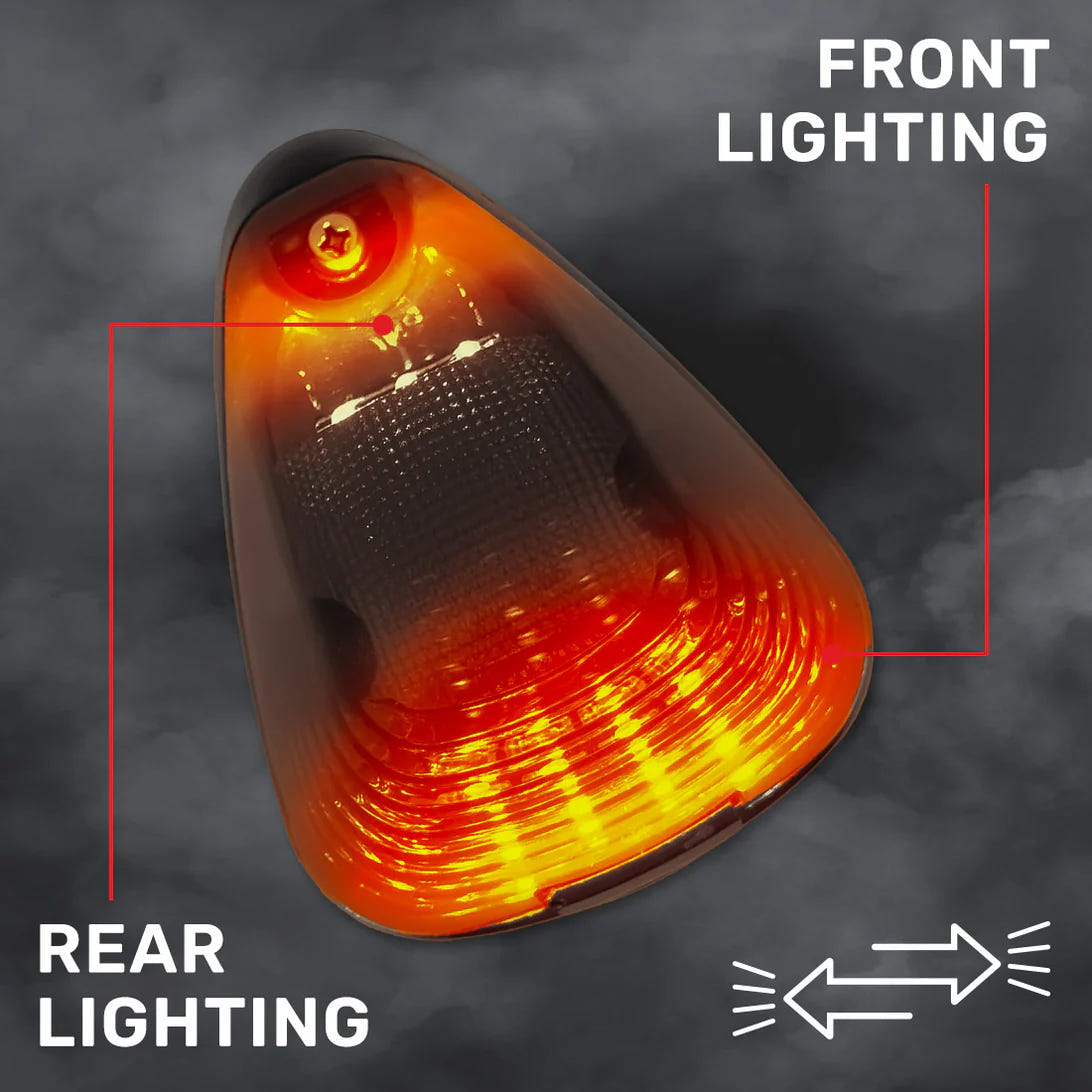 RECON 5 Piece LED Cab Light Set 2-Way Front &amp; Rear Facing for 99-16 Ford F-250 - F-550 SuperDuty