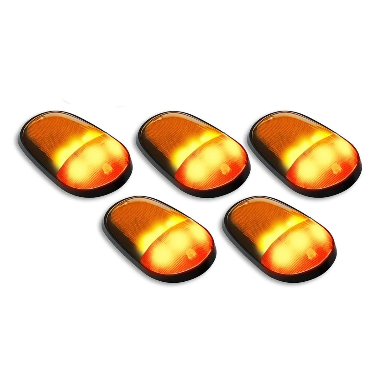 RECON 5 Piece Cab Roof Ultra High Power Front and Rear Facing LED Light Set for 03-18 Ram 2500 and 3500