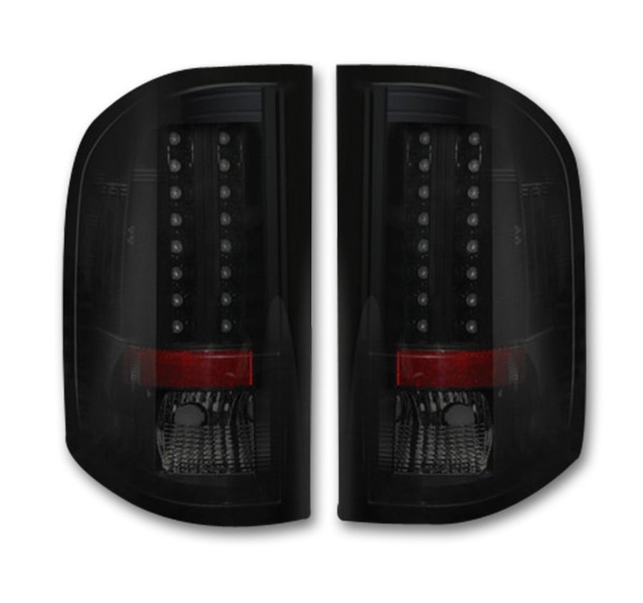 RECON LED Tail Lights 2007-13 Chevy Silverado and GMC Sierra 264175BK and BRK and RD and CL