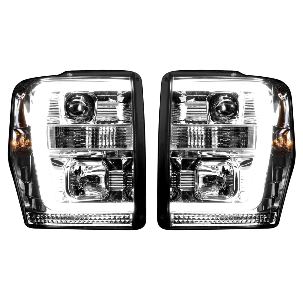 RECON Projector Headlights with OLED Halos 08 10 Ford SuperDuty
