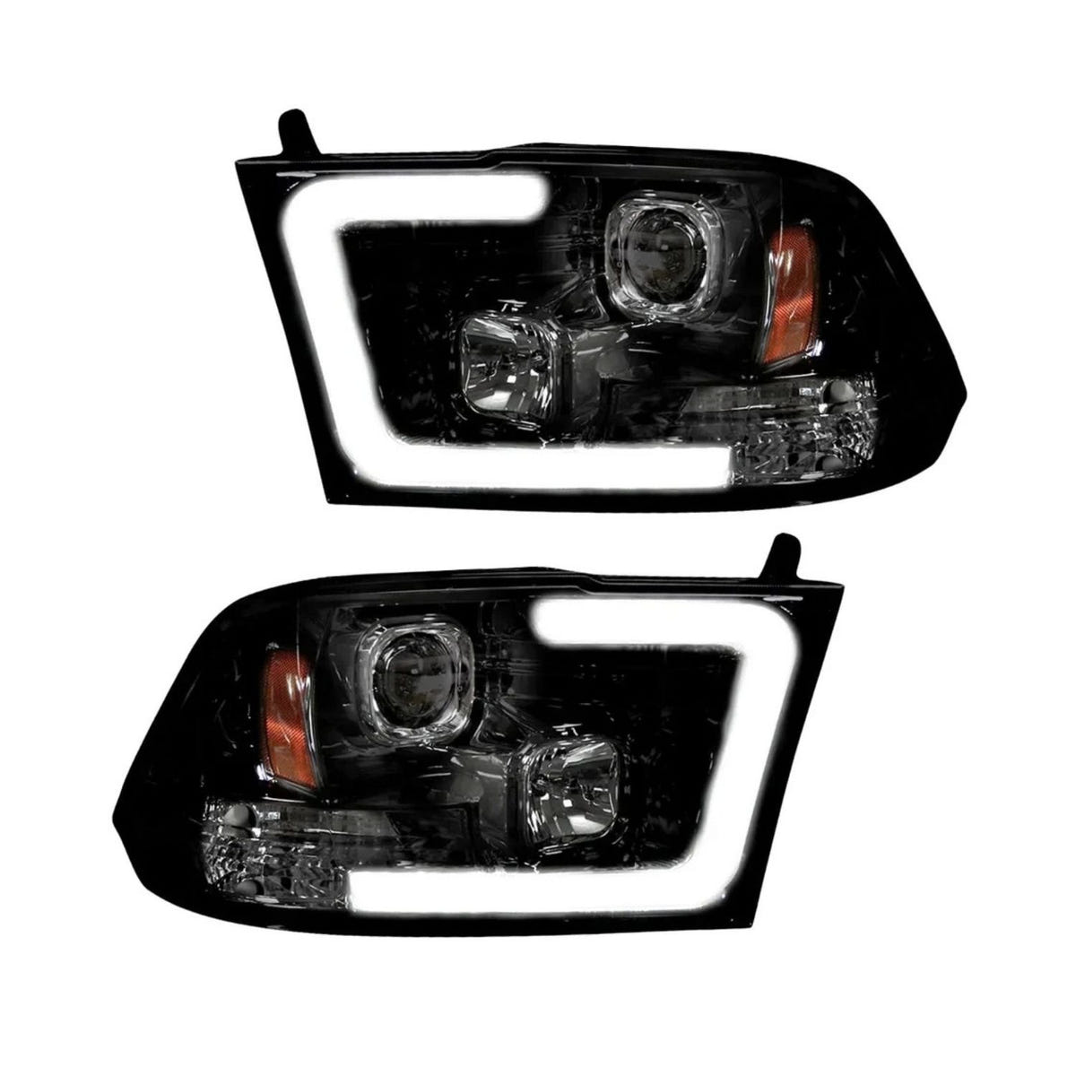 RECON Ram 2500 3500 projector headlights with OLED daytime running lights