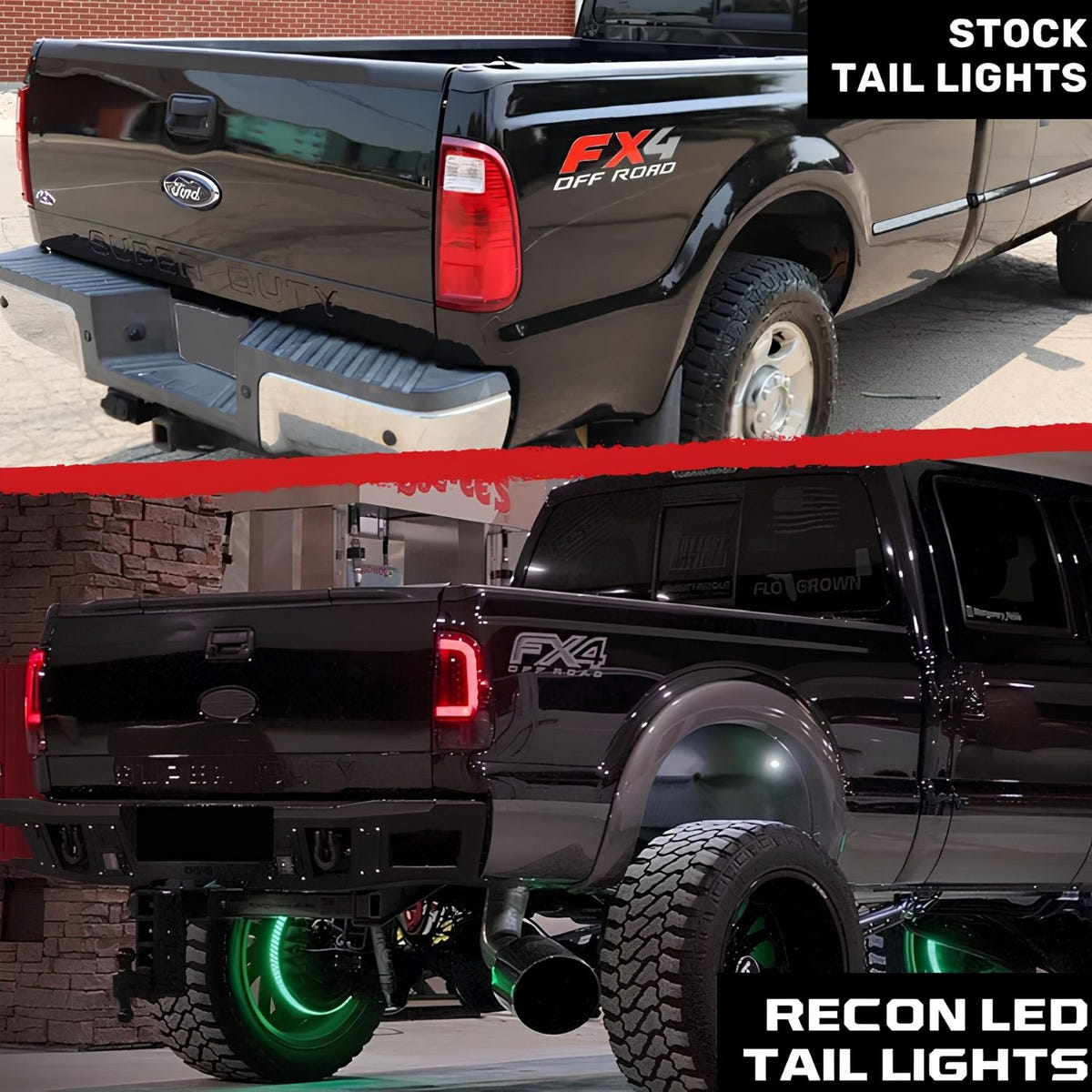 1999-2007 Ford Super Duty RECON OLED Tail Light Set