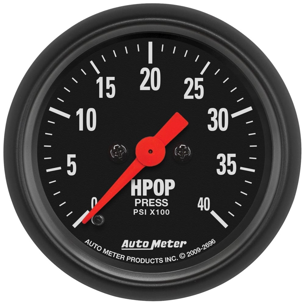 Auto Meter 2-1 and 16" Z-Series HPOP Pressure Gauge for 94-07 Ford 7.3L and 6.0L Powerstroke