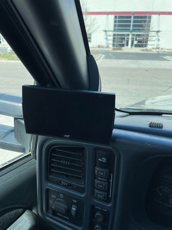 Edge CTS3 Pillar Display Mount for 01-07 GM 6.6L Duramax LB7 and LLY and LBZ