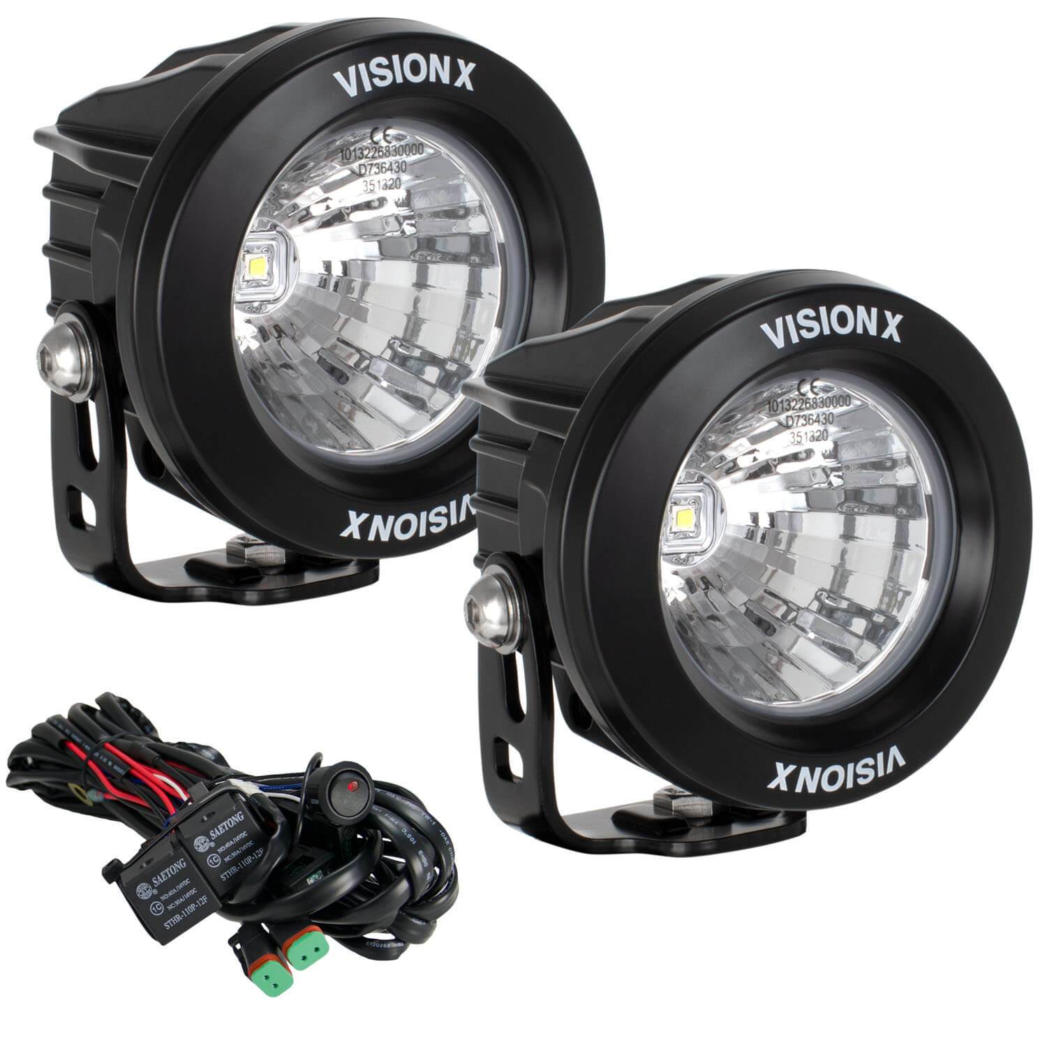 Vision X 3.7 Inch Optimus Round 20° Beam LED Light Kit