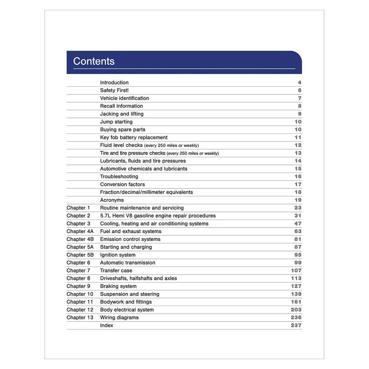 Haynes Repair Manual 20-22 Ram 1500 3.0L EcoDiesel