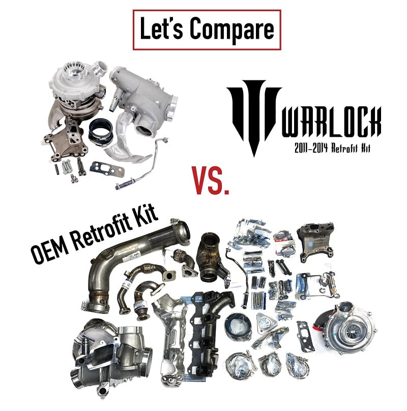 KC Turbos Warlock Retrofit Kit With KC Whistler Turbo for 11-14 Ford 6.7L Powerstroke