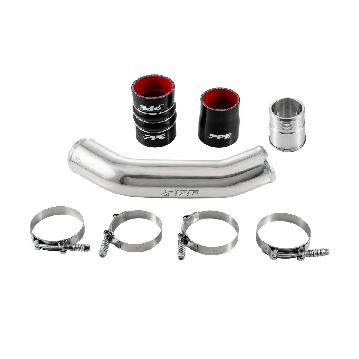 upgraded 3 inch stainless turbo charge pipe installed on Ford Power Stroke diesel 