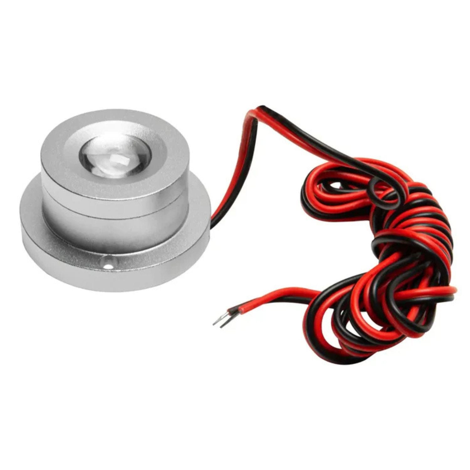 Compact aluminum LED pod with wide beam for custom car truck and motorcycle lighting