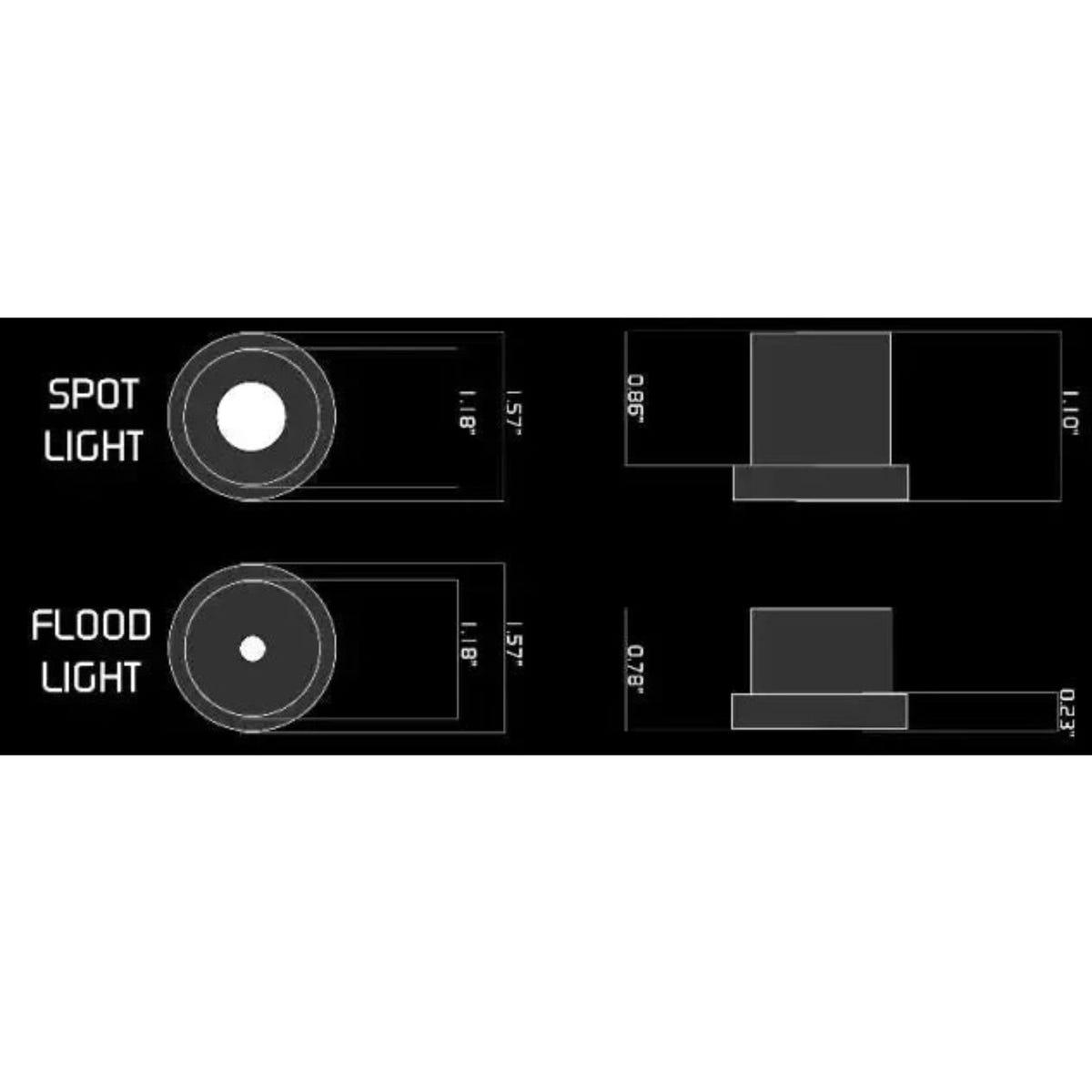 ORACLE green LED accent light pod installed for audio trunk and underglow applications