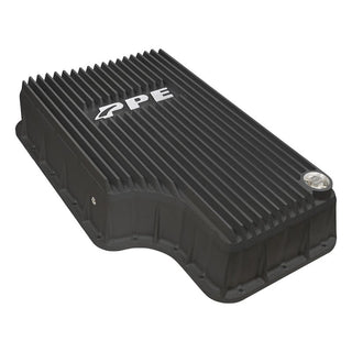 PPE 328052020 Heavy-Duty Deep Aluminum Transmission Pan Black for 11-19 6.7L Ford Powerstroke