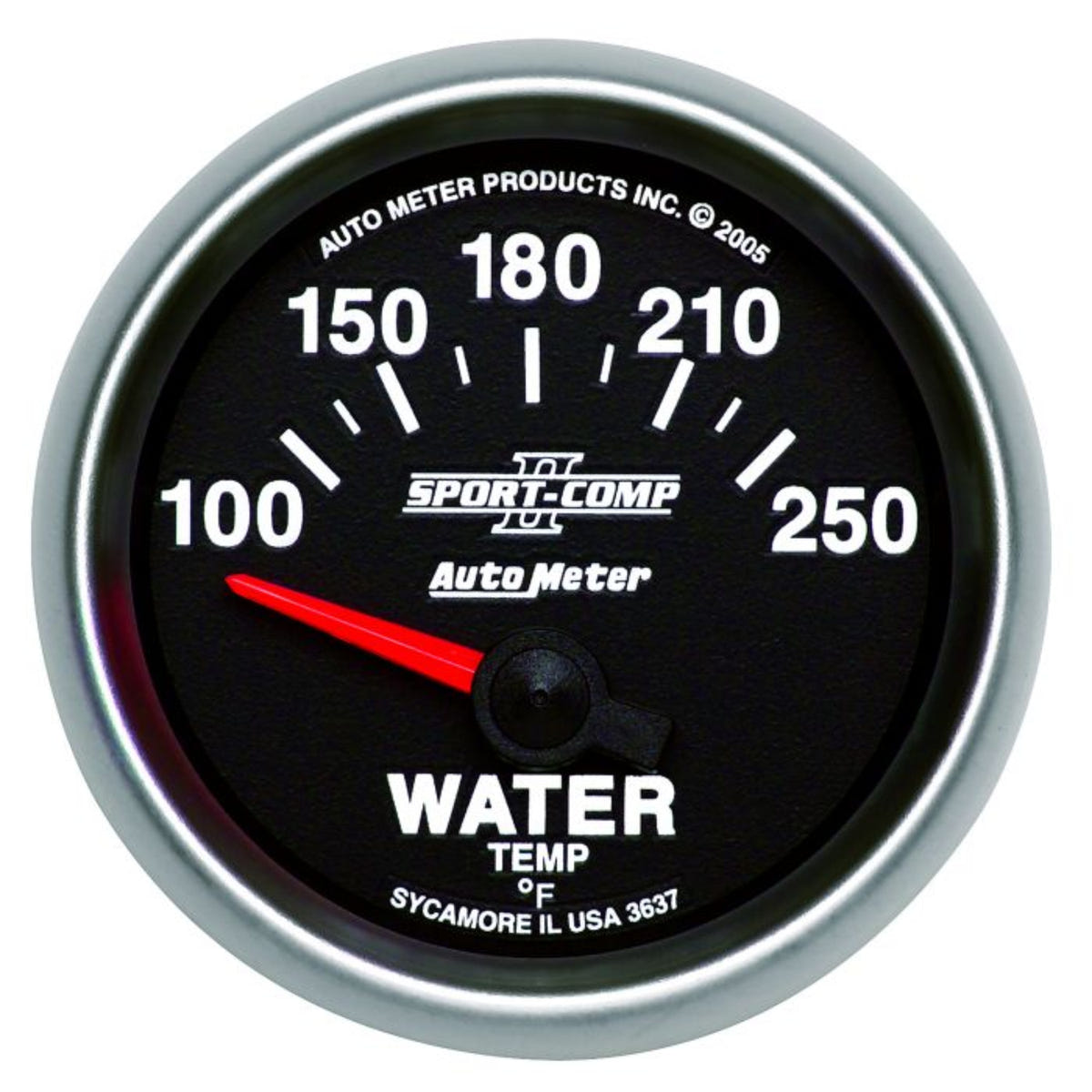 Auto Meter SPORT-COMP II 2-1/16" Water Temperature Gauge