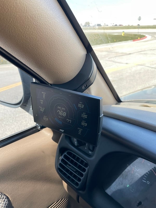 Edge CTS3 Pillar Display Mount for 98.5-02 Ram 5.9L Cummins