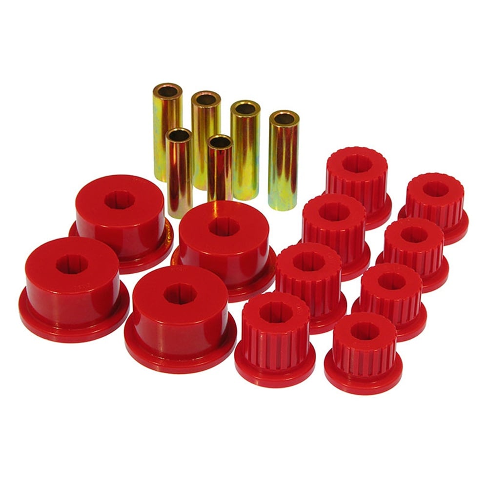 Prothane Rear Spring Eye &amp; Shackle Bushing Kit for 94-99 Dodge 1500 and 2500 and 3500