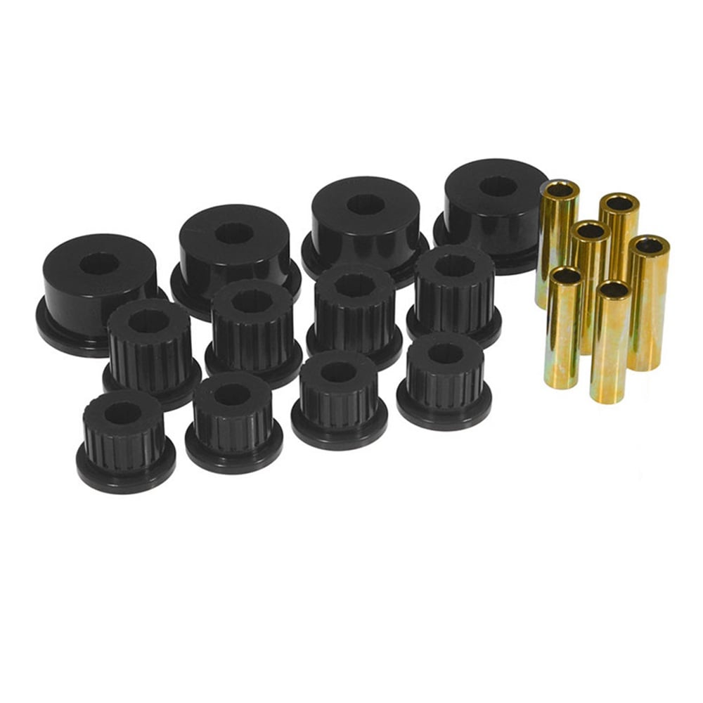 Prothane Rear Spring Eye &amp; Shackle Bushing Kit for 94-99 Dodge 1500 and 2500 and 3500