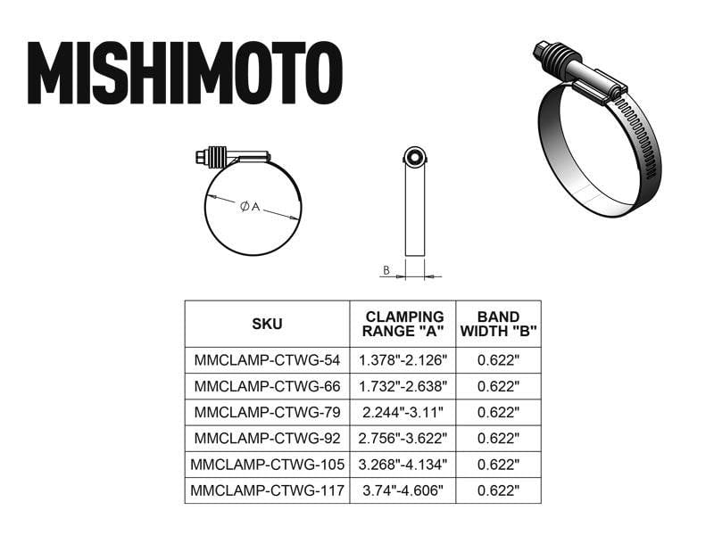 Mishimoto Constant Tension Worm Gear Clamp
