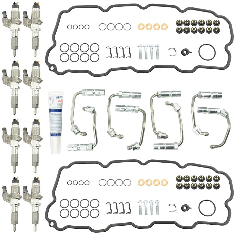 Industrial Injection Reman Stock Replacement Injectors With Install Kit for 01-04 GM 6.6L Duramax LB7
