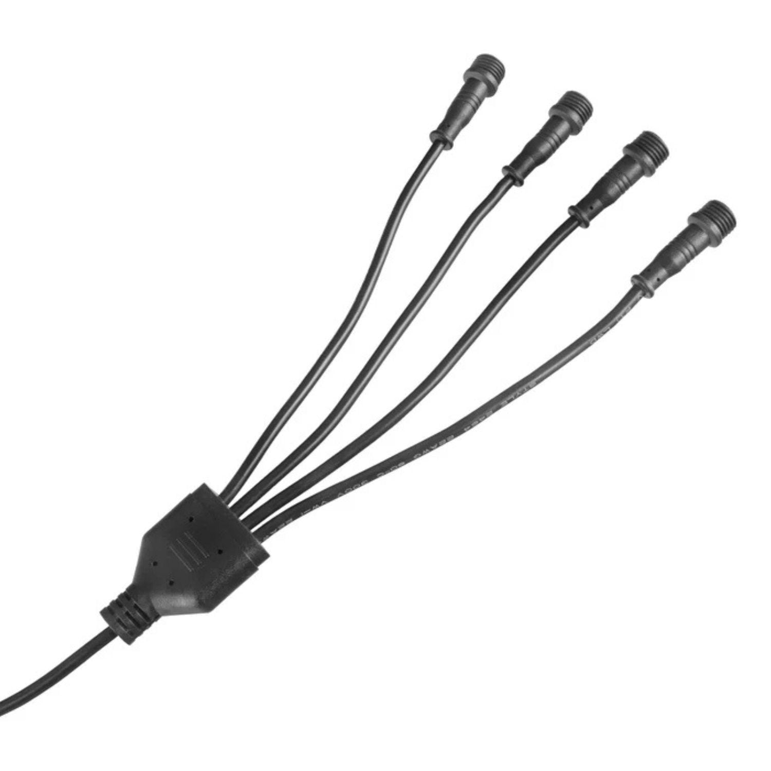 12V LED wheel ring kit with waterproof connectors and plug-and-play wiring hub for clean installation