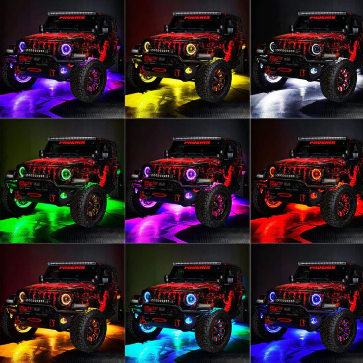 High-output 2835 LED wheel rings built for heat, vibration resistance, and durable custom vehicle lighting style