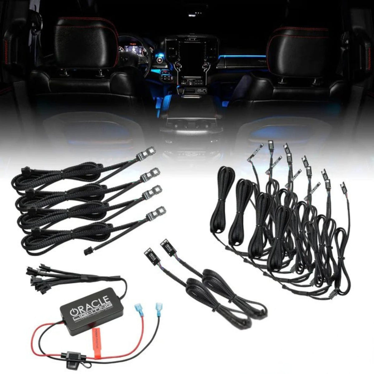 RAM truck dash ambient lighting RGB conversion kit replacement boards OEM fit modern interior lighting