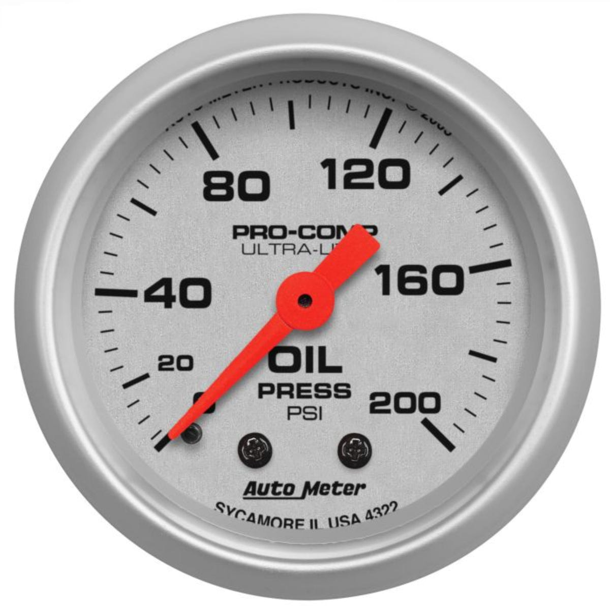 Auto Meter Ultra-Lite Oil Pressure Gauge