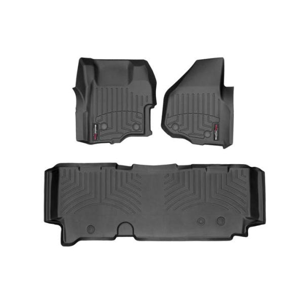 WeatherTech DigitalFit Floor Liner Set w and 2 Piece Front for 11-12 Ford SuperDuty