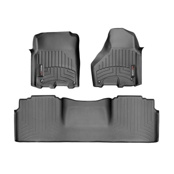 WeatherTech DigitalFit Floor Liner Set w and 2 Piece Front for 12-18 Dodge Ram Mega Cab
