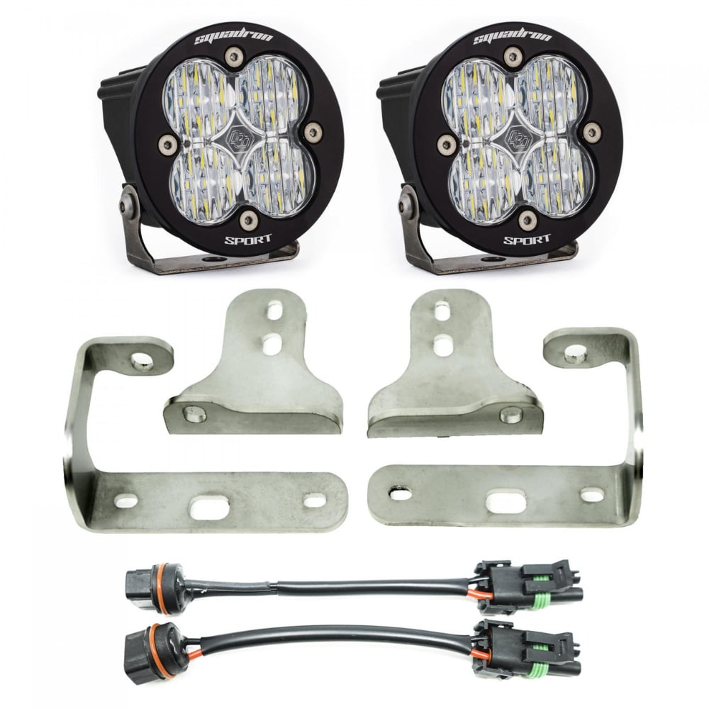 Baja Designs Squadron-R Sport Fog Pocket Light Kit for 20-23 Wrangler JL and for 20-24 Gladiator JT