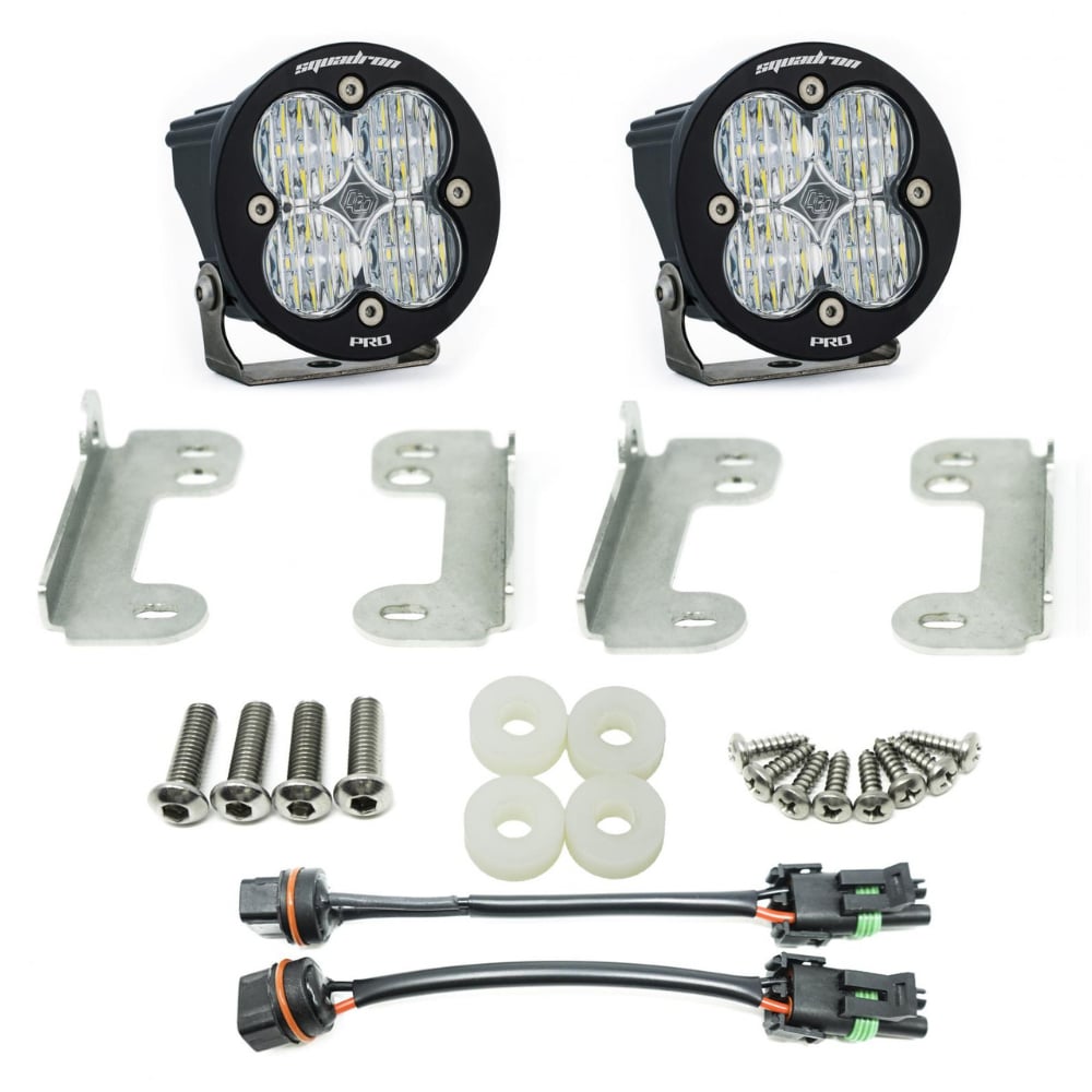 Baja Designs Squadron-R Pro Fog Pocket Light Kit for 18-24 Wrangler JL and for 20-24 Gladiator JT