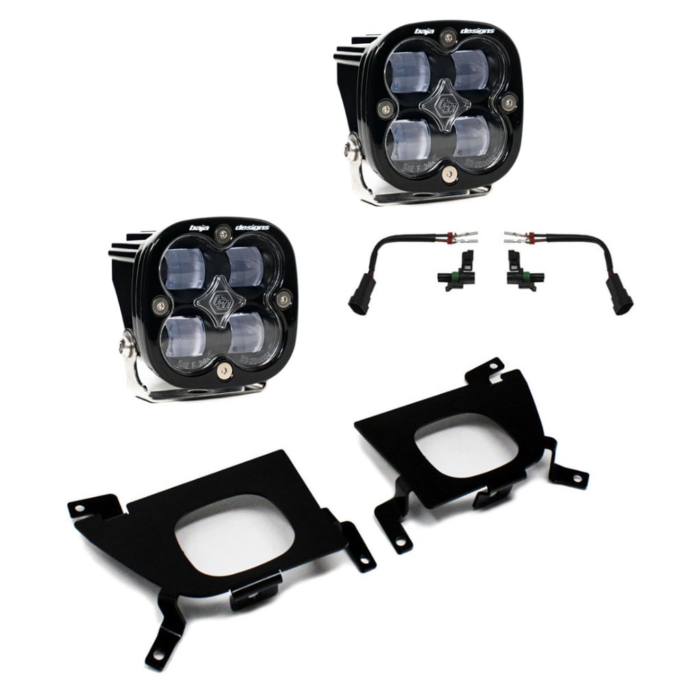 Baja Designs Squadron SAE Fog Pocket Light Kit 19 22 Silverado 1500 / 20 22 Silverado 2500HD / 3500