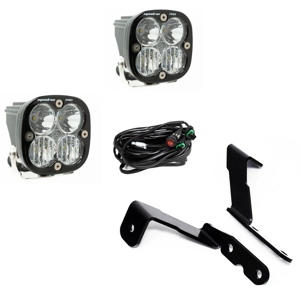 Baja Designs Squadron Pro A-Pillar Light Kit and for 07-13 GM Silverado and Sierra 2500HD and 3500