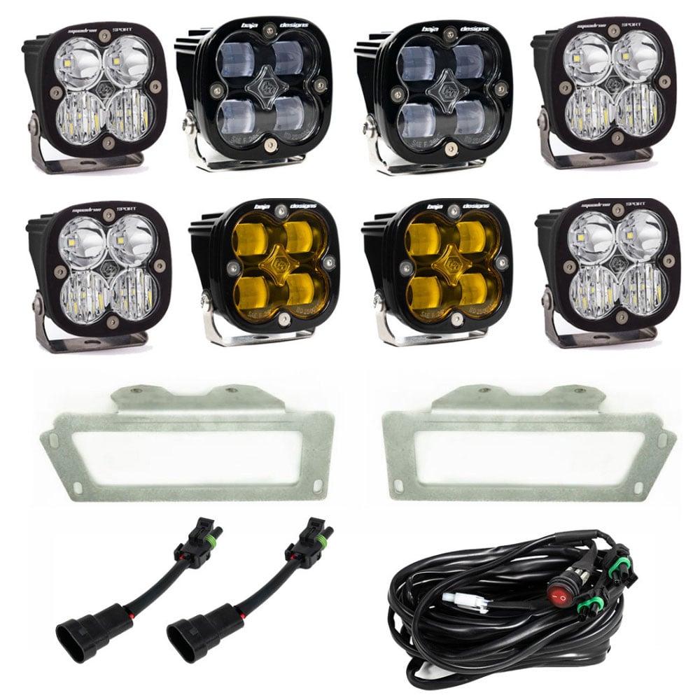 Baja Designs Squadron SAE Fog Pocket Light Kit 10 18 Ram 2500 / 3500